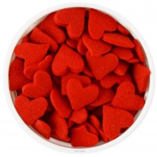 CANDY RED HEART JUMBO 20GM EDIBLE SPRINKLES