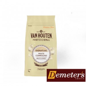 WHITE COMPOUND COINS 1KG VANHOUTEN