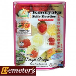 KONNYAKU JELLY PEACH FLAVOUR 300GM HAPPY GRASS